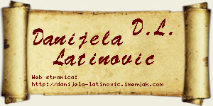 Danijela Latinović vizit kartica